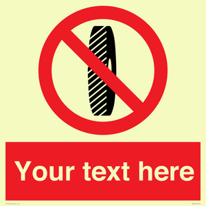 Custom Do Not Change Grinding Wheel Sign